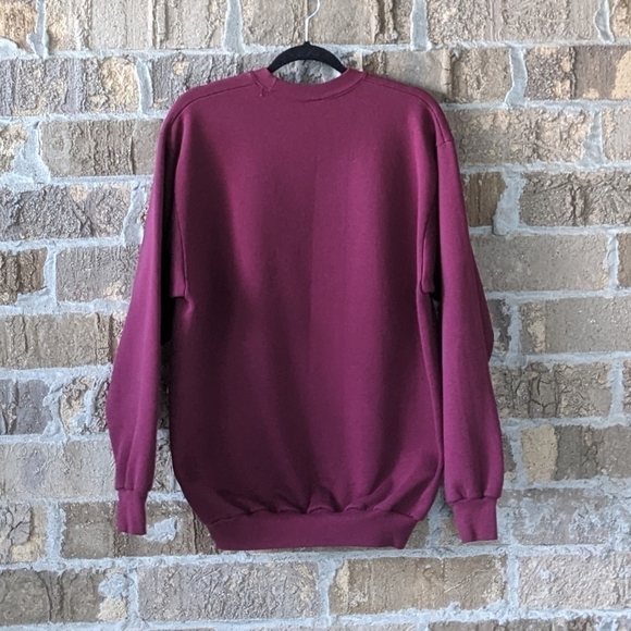 Vintage 1996 Cheers Boston Bar Burgundy Red Crew Neck Sweatshirt Unisex XL - Picture 4 of 6